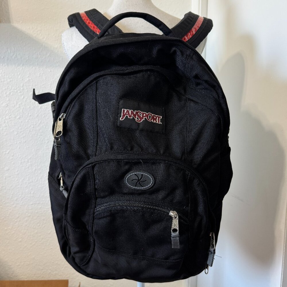 Jansport Computer Backpack Multiple Zippers Large… - image 2